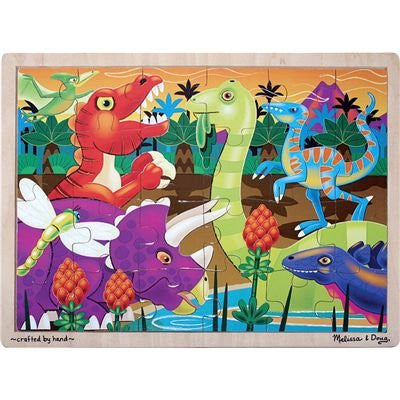 Melissa and Doug - Prehistoric Sunset Dinosaurs 24 pcs Puzzle